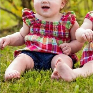 2 Denim and plaid summer outfits